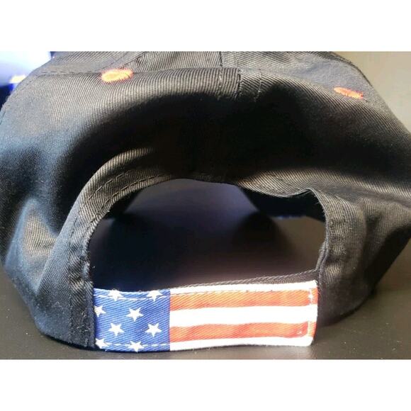 San Francisco 49ers American Flag Splash Hat Cap Vintage 80's 90's - Picture 6 of 11